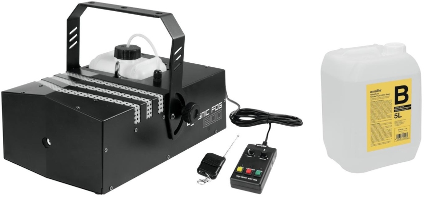 Eurolite Set Dynamic Fog 1200 + Lichid de fum -B2D- 5l