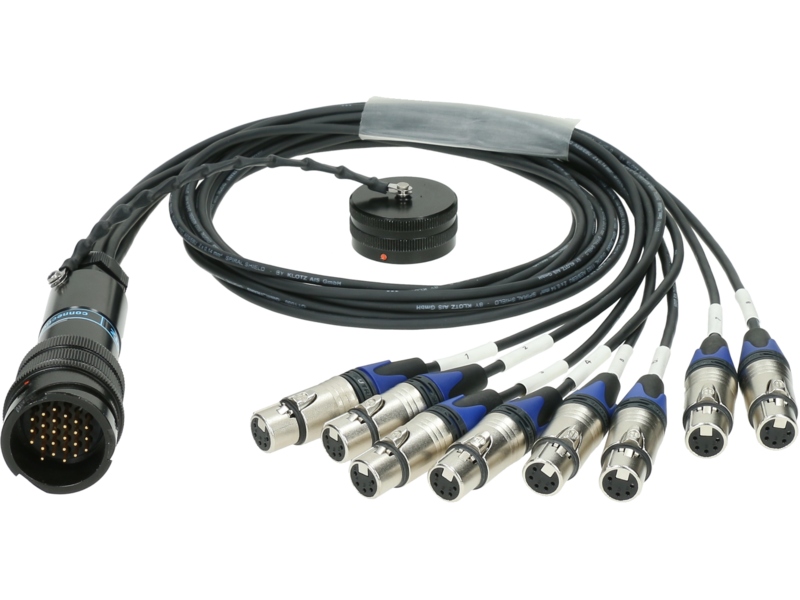 Klotz OT1000 - RMP 25p M - 8x XLR 5p F8-channel - DMX fanout - PVC - Neutrik®