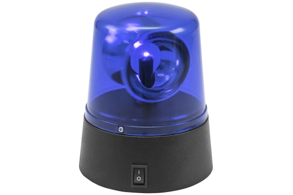 LED Mini Police Beacon blue USB/Battery