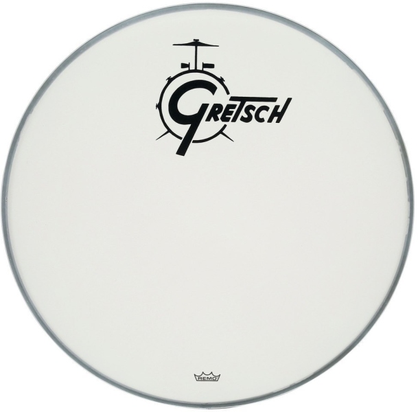 Fata de rezonanta toba mare Gretsch Ambassador 22 White Logo Gretsch