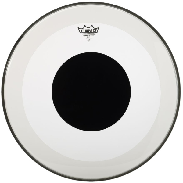 Remo Powerstroke 3 Clear Black Dot 22