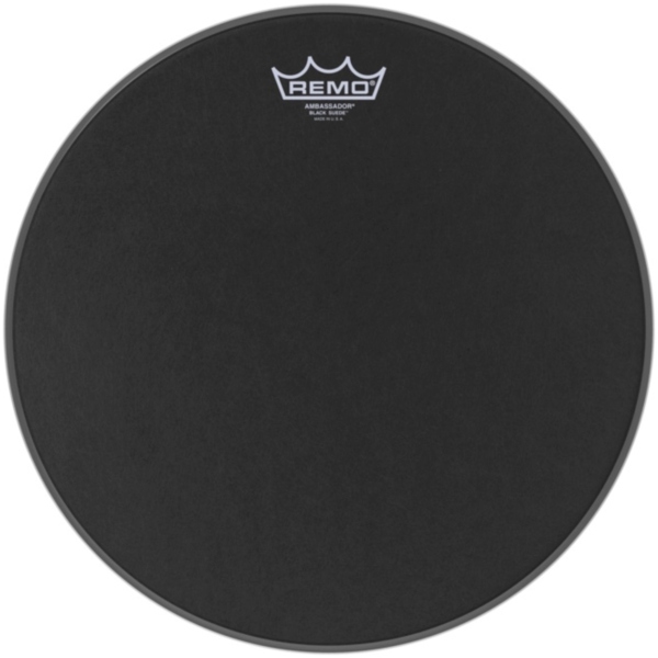 Remo Ambassador Black Suede BD 26