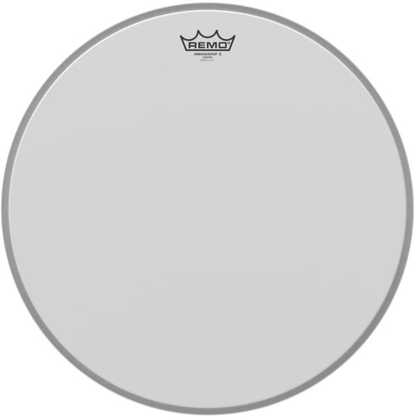 Remo Ambassador X White coated 22