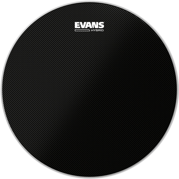 Evans Hybrid Black Marching Snare Drum Head 14 Inch