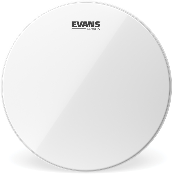 Evans Hybrid White Marching Snare Drum Head 14 Inch
