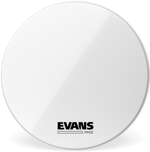 Evans MX2 White Marching BD Head 18 Inch
