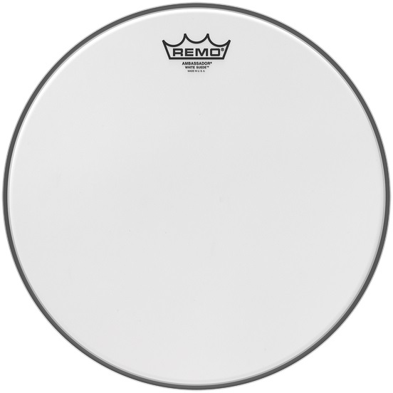 Remo Ambassador White Suede 12