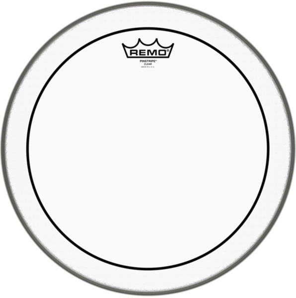 Remo Faţă tobă Pinstripe Clear 15