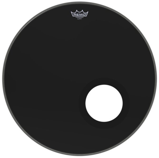Remo Faţă tobă Powerstroke 3 Ebony bass drum 24