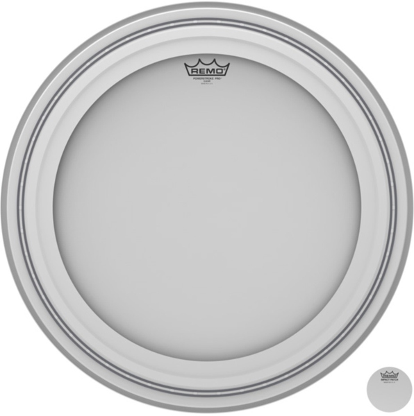 Remo Faţă tobă Powerstroke Pro White coated 24