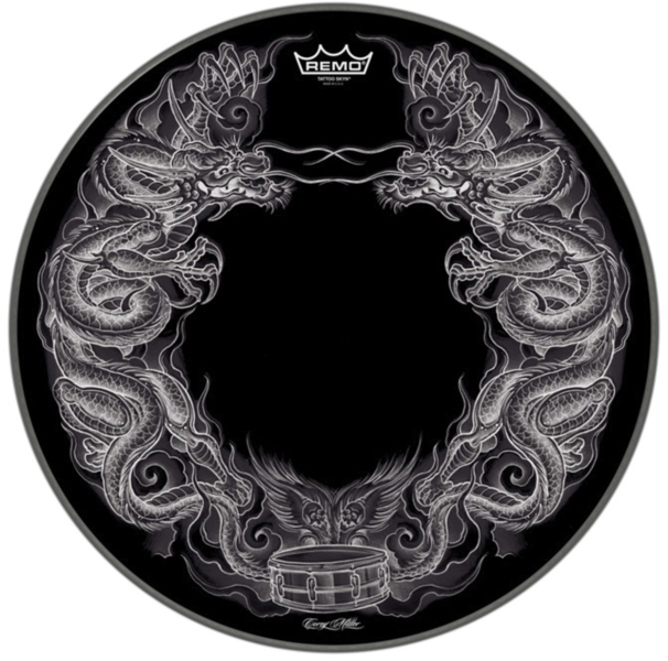Remo Faţă tobă Tattoo Skyn Powerstroke 3 Bass Drum 22