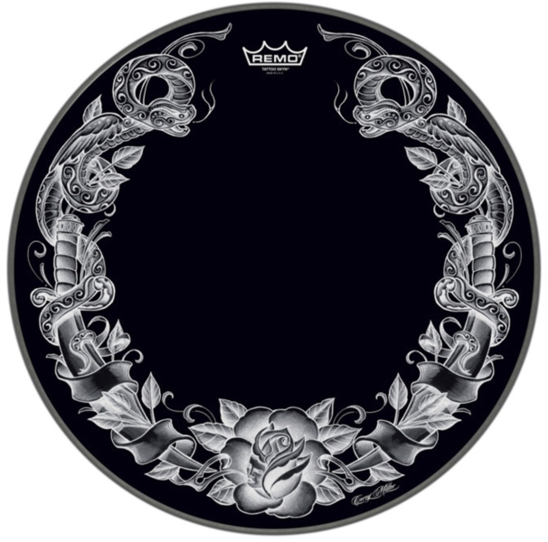 Remo Faţă tobă Tattoo Skyn Powerstroke 3 Bass Drum 22