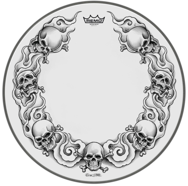 Remo Faţă tobă Tattoo Skyn Powerstroke 3 Bass Drum 22