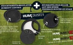 Feedbackkiller  Ortega Feedbackkiller & Guitarhumidifying System 100mm diameter - Black