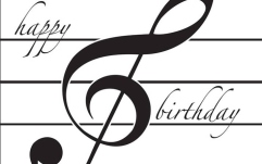 Felicitare No brand  Black Happy Birthday Card