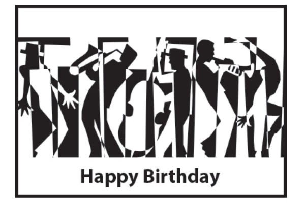 Card Happy Birthday Jazz