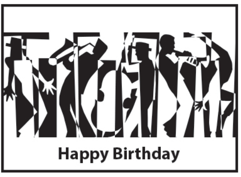 Card Happy Birthday Jazz