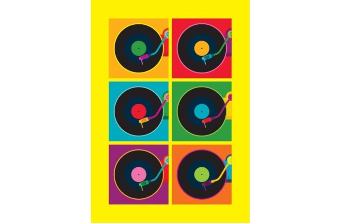 Felicitare No brand Pop Art Record player