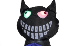 Figurină gonflabilă Europalms Halloween Inflatable Figure Cat with Pumpkin, 183cm