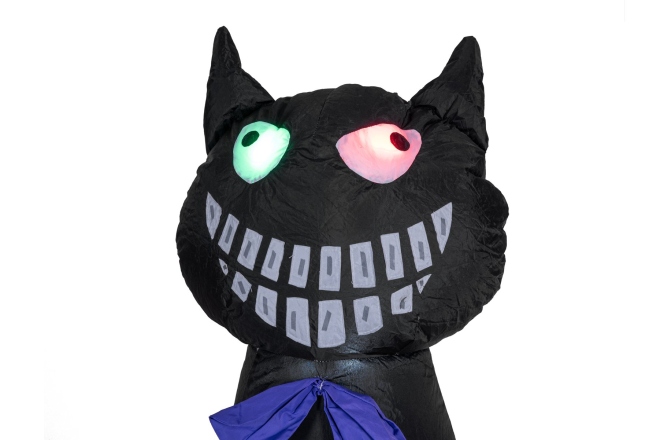 Figurină gonflabilă Europalms Halloween Inflatable Figure Cat with Pumpkin, 183cm