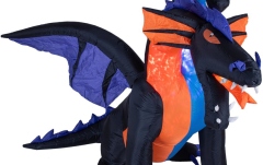 Figurină gonflabilă Europalms Halloween Inflatable Figure Dragon, animated, 208cm