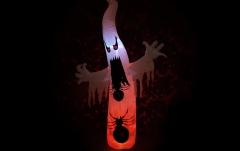 Figurină gonflabilă Europalms Halloween Inflatable Figure Ghost, animated, 234cm