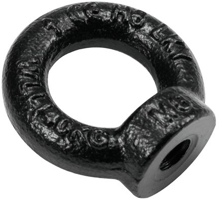 SafeCase Ring Nut M8 black galvanized DIN 582