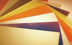 Filtru dicroic roșu Eurolite Dichro, light red, frost, 165x132mm