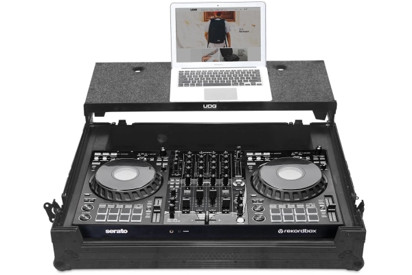 UDG Ultimate Flight Case DDJ-FLX10 Plus - Laptop Shelf + Wheels