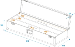 Flightcase PRO pentru 2 x Eurolite LED STP-10  Roadinger Flightcase 2x LED STP-10 ABL Sunbar