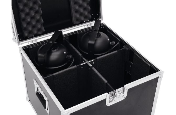 Flightcase PRO pentru 4 x reflectoare PAR-56 Roadinger Flightcase 4x PAR-56 Spot long