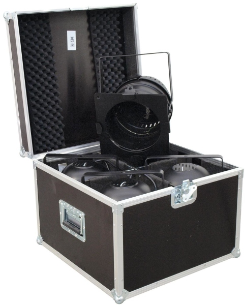 Roadinger Flightcase 4x PAR-64 Spot short