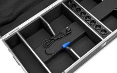 Flightcase PRO pentru 8 x AKKU cu functie de incarcare Roadinger Flightcase 8x AKKU IP UP-4 QuickDMX with charging function