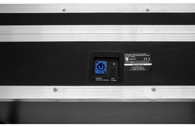 Flightcase PRO pentru 8 x AKKU cu functie de incarcare Roadinger Flightcase 8x AKKU IP UP-4 QuickDMX with charging function