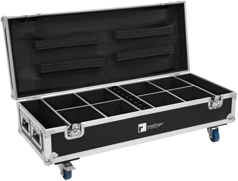 Roadinger Flightcase 8x AKKU UP-4 QuickDMX with charging function