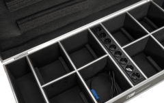 Flightcase PRO pentru 8 x AKKU UP-4, cu functie de incarcare Roadinger Flightcase 8x AKKU UP-4 QuickDMX with charging function