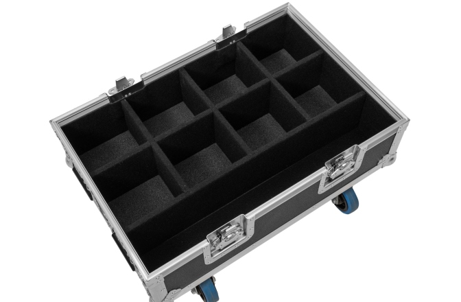 Flightcase  Roadinger Flightcase BAS-1 8x SILENT PAR 6 QCL FLOOR