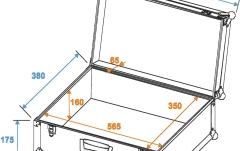 Flightcase universal Roadinger Universal Case Tour Lock Pro black