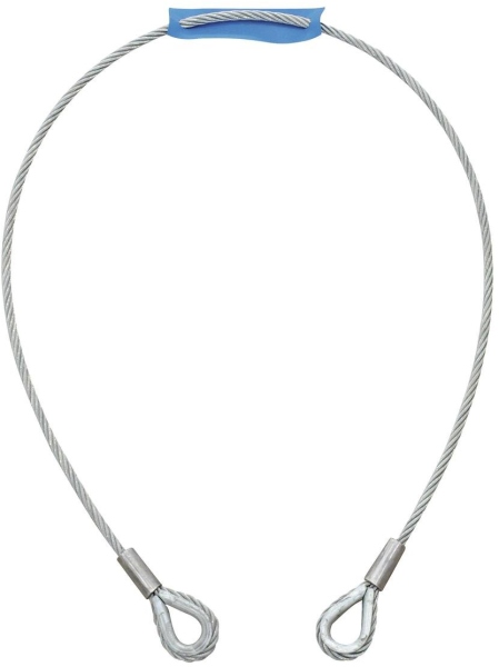 Eurolite Steel Rope 1000x6mm silver with Thimble