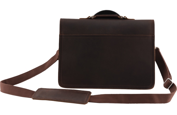 Geantă de Laptop Gretsch Guitars Limited Edition Leather Laptop Bag Brown