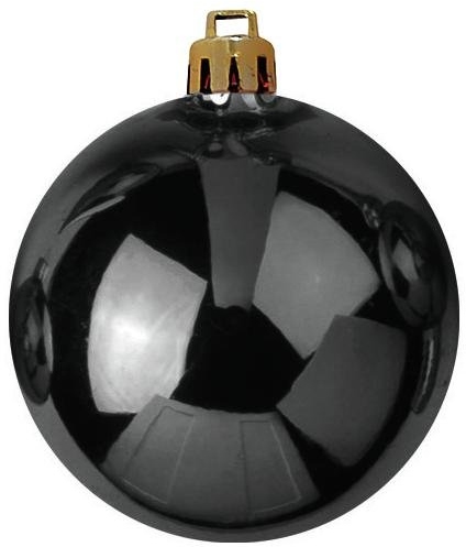 Europalms Deco Ball 10cm, black 4x