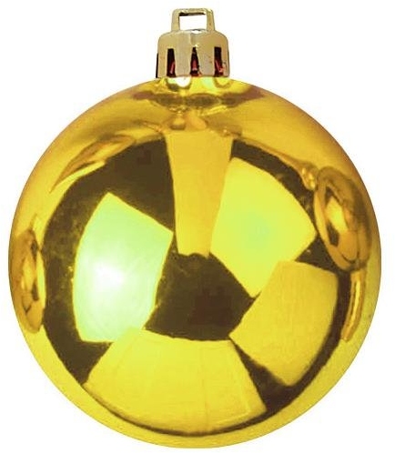 Europalms Deco Ball 10cm, gold 4x