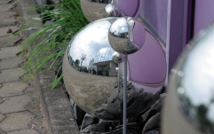 Glob decorativ Europalms Deco Ball 10cm, silver 4x