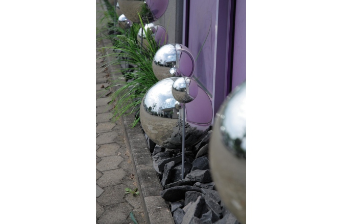 Glob decorativ Europalms Deco Ball 10cm, silver 4x