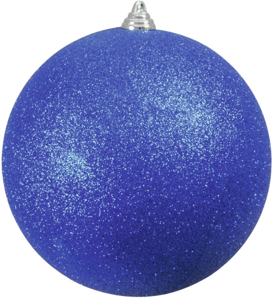 Europalms Deco Ball 20cm, blue, glitter