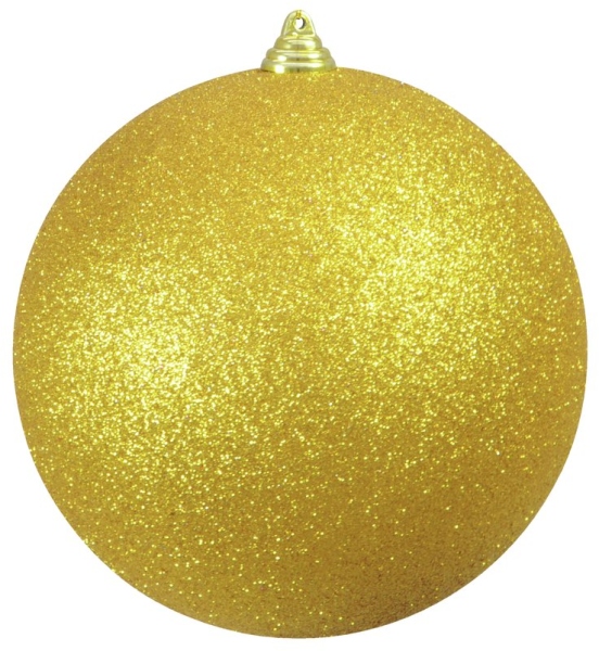 Europalms Deco Ball 20cm, gold, glitter