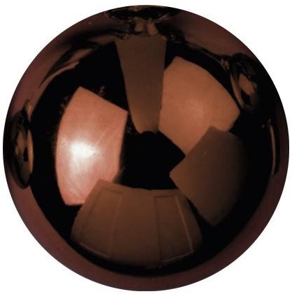 Europalms Deco Ball 3,5cm, brown, shiny 48x