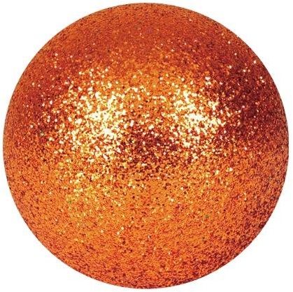 Europalms Deco Ball 3,5cm, copper, glitter 48x