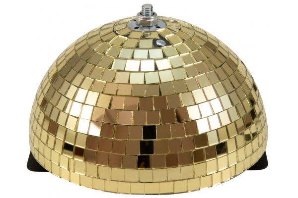 Eurolite Half Mirror Ball 20cm gold motorized