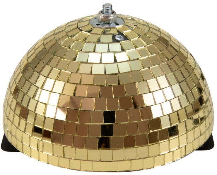 Eurolite Half Mirror Ball 20cm gold motorized